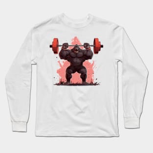 gorilla lifting Long Sleeve T-Shirt